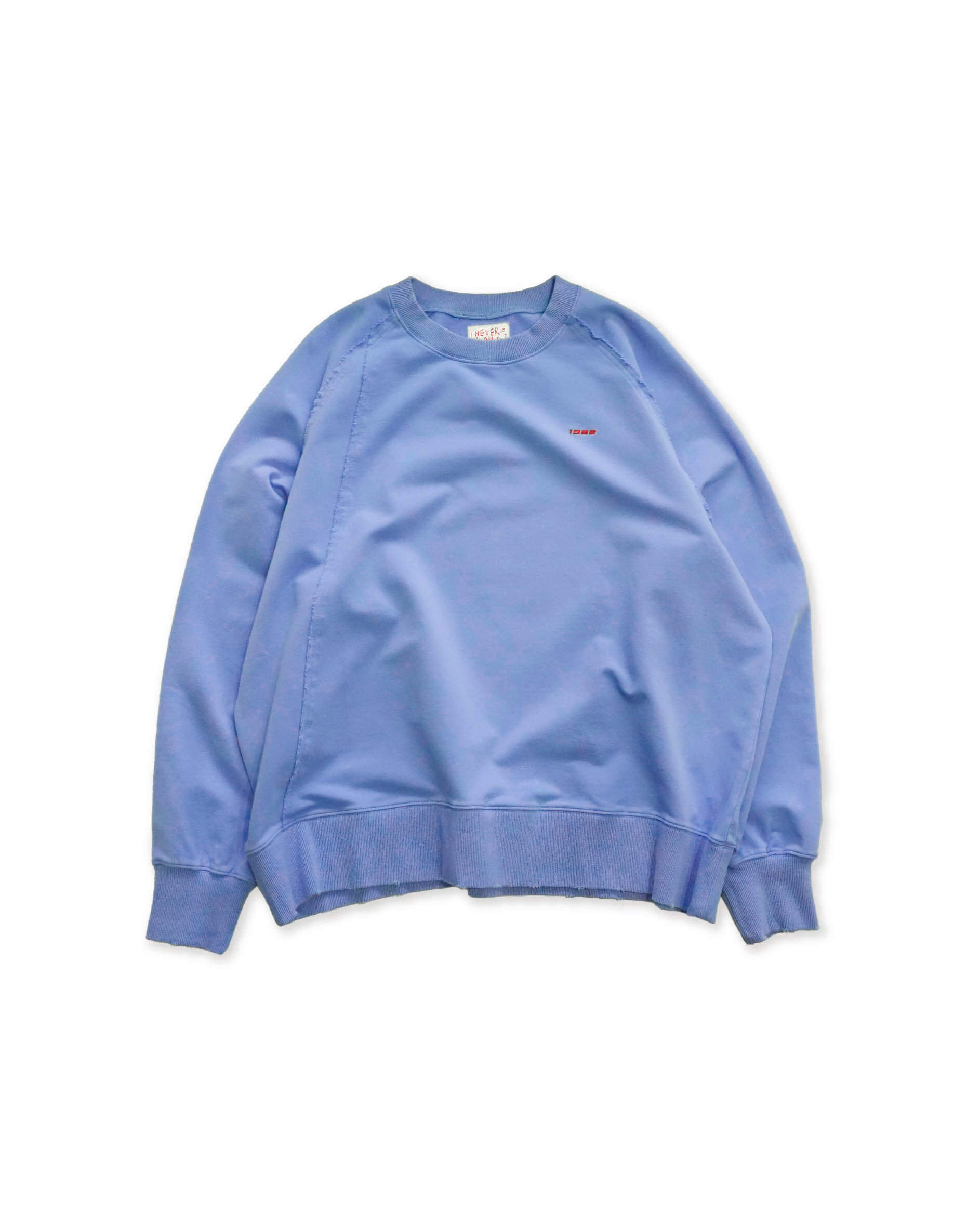 《NEVERLAND 》Rivet Aging Sweatshirt 1 neverland 藍色水洗Tee